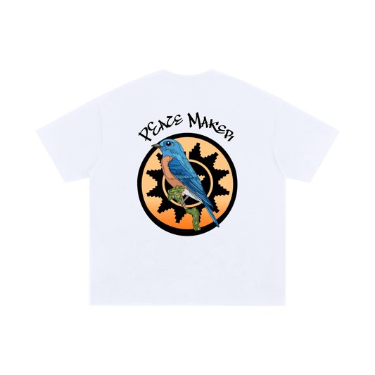 Blue Bird of Peace (White)